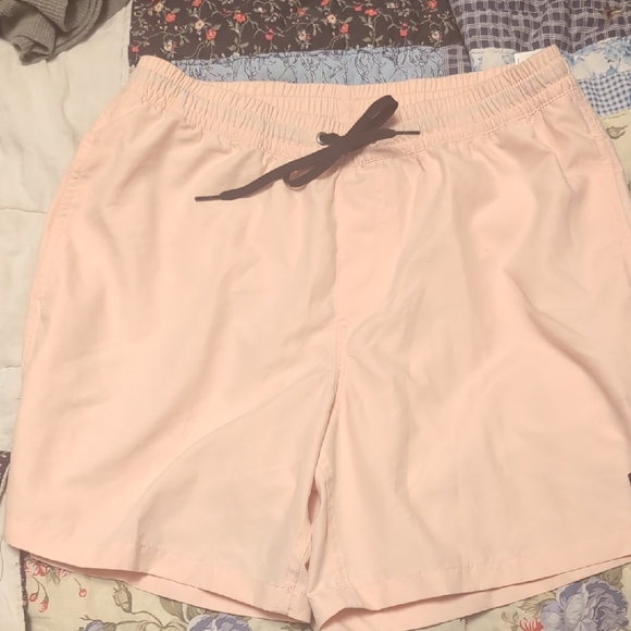 Women's Pink Drawstring Shorts - Picture 1 of 6